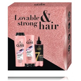 Schwarzkopf Gliss Split Ends Miracle rinkinys pažeistiems plaukams (250 ml. šampūnas + 200 ml. kondicionierius + 200 ml. intensyvi priemonė)