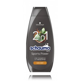 Schwarzkopf Schauma Men Sports Power 2in1 šampūnas vyrams