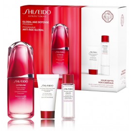 Shiseido Ultimune Global Age Defense Program rinkinys veidui (50 ml. serumas + 30 ml. valomosios putos + 30 ml. losjonas)