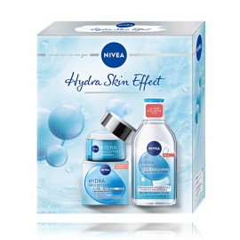 Nivea Hydra Skin Effect rinkinys veidui (50 ml. dieninis gelis veidui + 400 ml. micelinis vanduo)