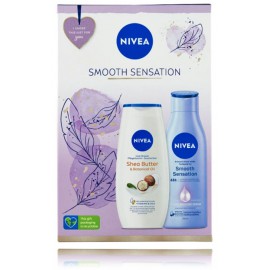 Nivea Smooth Sensation rinkinys moterims (250 ml. dušo gelis + 250 ml. kūno losjonas)