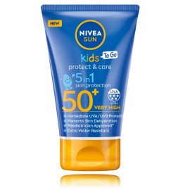 Nivea Sun Kids Protect & Care 5in1 Sun Cream SPF50+ apsauginė priemonė nuo saulės vaikams