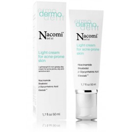 Nacomi Next Level Dermo Light Cream For Acne-prone Skin veido kremas probleminei odai