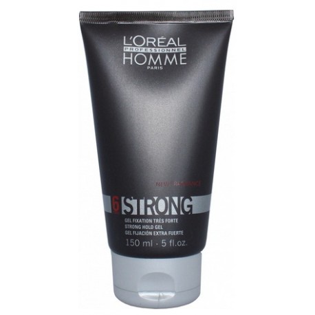 Loreal Professionnel Homme Fix Strong Hold itin stiprios fiksacijos gelis vyrams 150 ml.