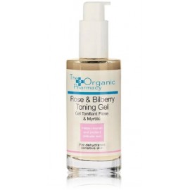 The Organic Pharmacy Rose & Bilberry Toning Gel drėkinamasis veido gelis sausai odai