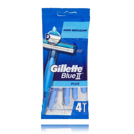 Gillette Blue II Plus vienkartiniai skustuvai