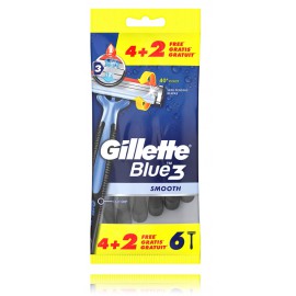 Gillette Blue 3 Smooth vienkartiniai skustuvai