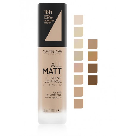 Catrice All Matt Plus - Shine Control makiažo pagrindas 30 ml.