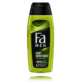 FA Men Sport Energy Boost Body & Hair & Face 3in1 dušo gelis vyrams