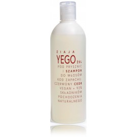 Ziaja Yego dušo želė ir plaukų šampūnas vyrams raudonojo kedro kvapo