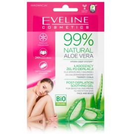 Eveline 99% Natural Aloe Vera Post-Depilation Soothing Gel gelis po depiliacijos