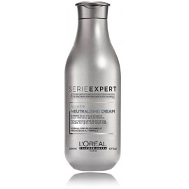 L'oreal Professional Serie Expert Silver Neutralising Cream geltonus tonus neutralizuojantis kremas šviesiems/žiliems plaukams