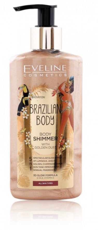 Eveline Brazilian Body Shimmer for Body with Gold Dust 150ml