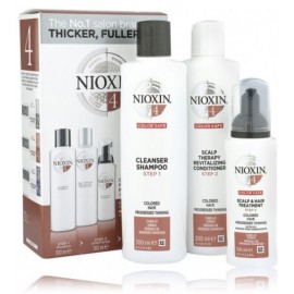 Nioxin System 4 XXL rinkinys ploniems, pavargusiems plaukams (300 ml. šampūnas + 300 ml. kondicionierius + 100 ml. spec. priemonė)