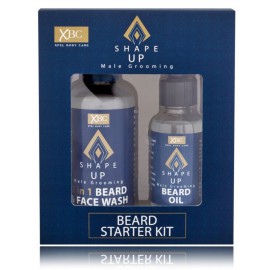 Xpel Shape Up Beard Starter rinkinys barzdos priežiūrai (veido ir barzdos prausiklis 100 ml. + barzdos aliejus 30 ml.)