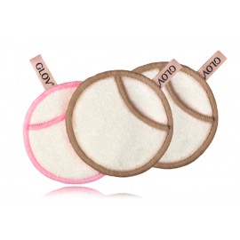 Glov Moon Pads Pro Bamboo-Cotton daugkartinio naudojimo makiažo valymo diskeliai 3 vnt.