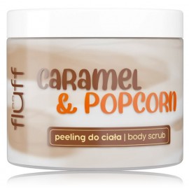 Fluff Caramel & Popcorn kūno šveitiklis su cukrumi