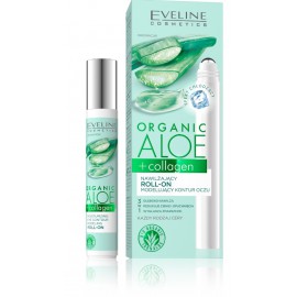 Eveline Organic Aloe + Collagen Moisturizing Roll-on Modeling Eye Contour восстанавливающий гель для глаз