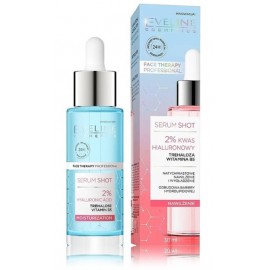 Eveline Serum Shot 2% Hyaluronic Acid drėkinamasis veido serumas