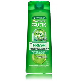 Garnier Fructis Fresh valomasis šampūnas riebiai galvos odai ir plaukams