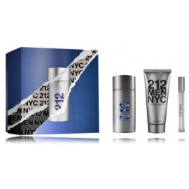 Carolina Herrera 212 Men rinkinys vyrams (100 ml. EDT + 10 ml. EDT + 100 ml. balzamas po skutimosi)