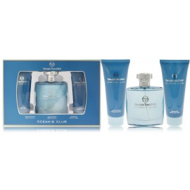 Sergio Tacchini Ocean's Club rinkinys vyrams (100 ml. EDT + 100 ml. dušo gelis + 100 ml. balzamas po skutimosi)