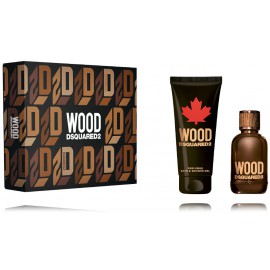 Dsquared2 Wood for Him rinkinys vyrams (100 ml. EDT + dušo gelis 150 ml.)