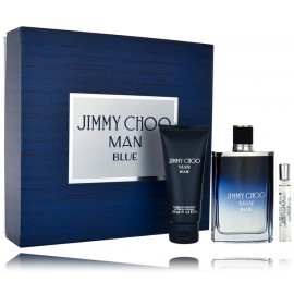 Jimmy Choo Man Blue rinkinys vyrams (100 ml. EDT + 7,5 ml. EDT + 100 ml. dušo gelis)