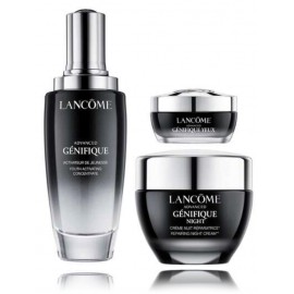 Lancome Advanced Génifique rinkinys moterims (100 ml. serumas + 50 ml. naktinis kremas + 15 ml. paakių kremas)