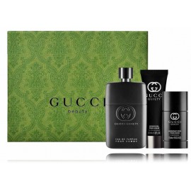 Gucci Guilty Pour Homme rinkinys vyrams (90 ml. EDP + 75 ml. pieštukinis dezodorantas + 50 ml. dušo gelis)