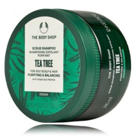 The Body Shop Tea Tree Purifying & Balancing šveitiklis riebiai galvos odai ir plaukams