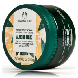 The Body Shop Almond Milk Cream Body Scrub kreminis kūno šveitiklis sausai ir jautriai odai