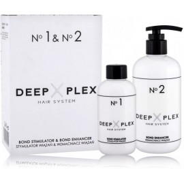 Stapiz Deep Plex No.1 & No.2 rinkinys plaukų stiprinimui po cheminių procedūrų (stimuliatorius 150 ml. + stiprinamoji priemonė 290 ml.)