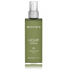 Selective Professional Hemp Sublime Ultimate Luxury Elixir drėkinantis serumas sausiems plaukams su kanapių sėklų aliejumi