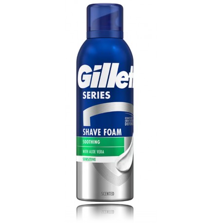 Gillette Series Sensitive Skin Shave Foam skutimosi putos vyrams
