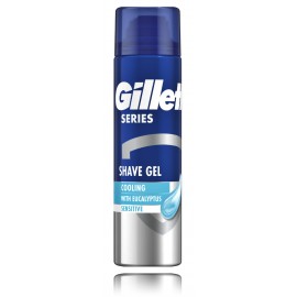 Gillette Series Sensitive Cooling Shave Gel охлаждающий гель для бритья для мужчин с эвкалиптом