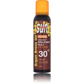 Vivaco Sun Vital Argan Bronz Oil SPF30 sausas apsauginis įdegio aliejus su argano aliejumi