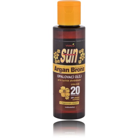 Vivaco Sun Argan Bronz Oil SPF20 масло для загара с аргановым маслом