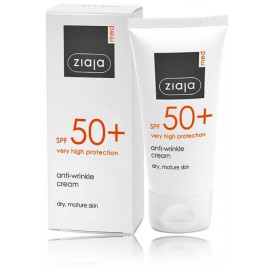 Ziaja Med Anti-Wrinkle Cream SPF50+ apsauginis veido kremas nuo raukšlių sausai/brandžiai odai