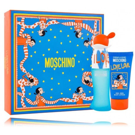 Moschino I Love Love rinkinys moterims (30 ml. EDT + 50 ml. kūno losjonas)