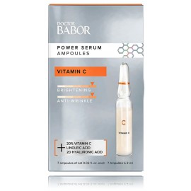 Babor Doctor Babor Power Serum Ampoules Vitamin C 20% spindesio suteikiančios ampulės veidui nuo raukšlių su vitaminu C