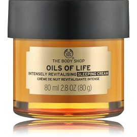 The Body Shop Oils Of Life Intensely Revitalising Sleeping intensyviai drėkinantis naktinis veido kremas