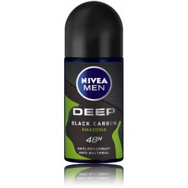 Nivea Men Deep Black Carbon Amazonia rutulinis antiperspirantas vyrams su aktyviąja anglimi