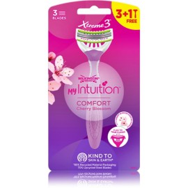 Wilkinson Sword My Intuition Xtreme3 Comfort Cherry Blossom vienkartiniai skustuvai moterims