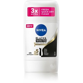 Nivea Black & White Invisible Silky Smooth pieštukinis antiperspirantas moterims