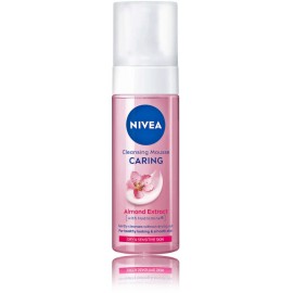 Nivea Caring Cleansing Mousse valomosios putos sausai ir jautriai odai