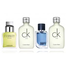 Calvin Klein miniatiūrų rinkinys vyrams (3 vnt. x 10 ml. EDT + 5 ml. EDP)