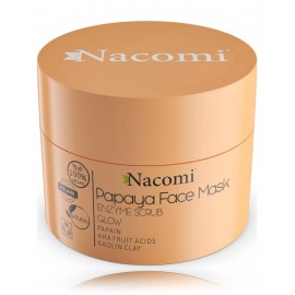 Nacomi Papaya Face Mask Enzyme Scrub Glow šveičianti kaukė veidui