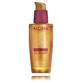 Alcina Nutri Shine Oil Elixir maitinantis ir spindesio suteikiantis aliejinis eliksyras plaukams