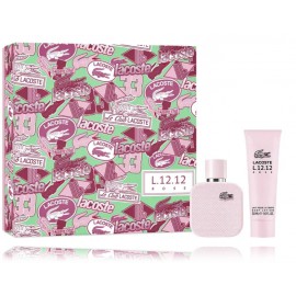 Lacoste Eau de Lacoste L.12.12 Rose rinkinys moterims (50 ml. EDP + 50 ml. kūno losjonas)